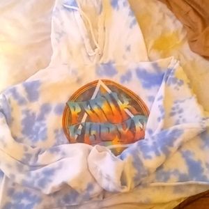 Forever21 Large Crop Top Hoodie